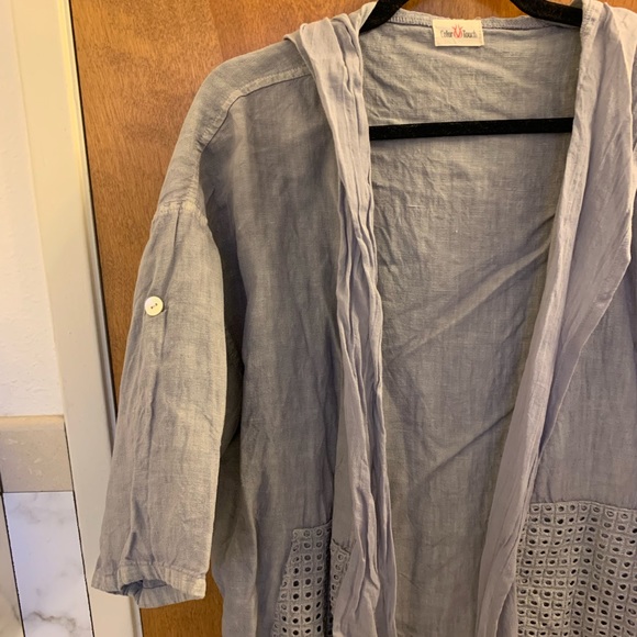 100% linen cover up/ loungewear - Picture 3 of 5